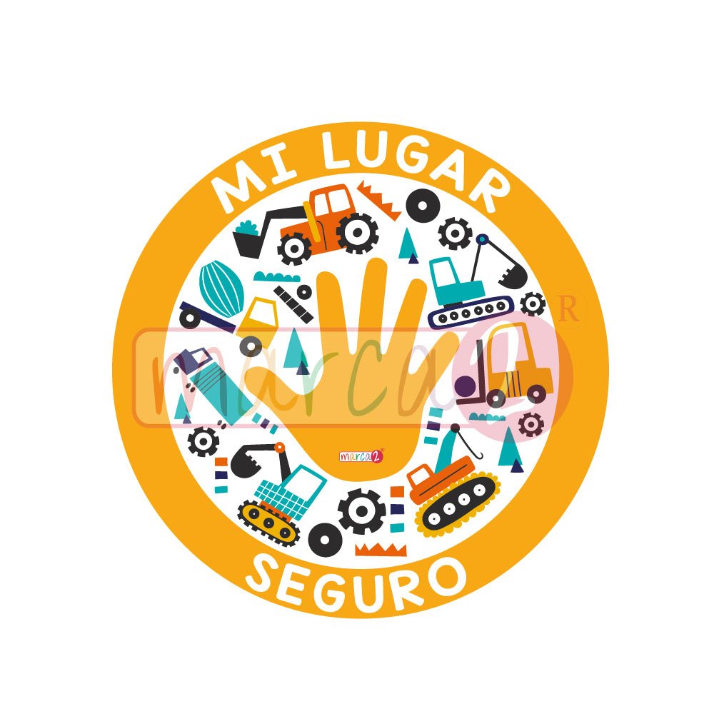 Autos Marca2 : Mi lugar Seguro, sticker reflectivos con diseños. - Marca2