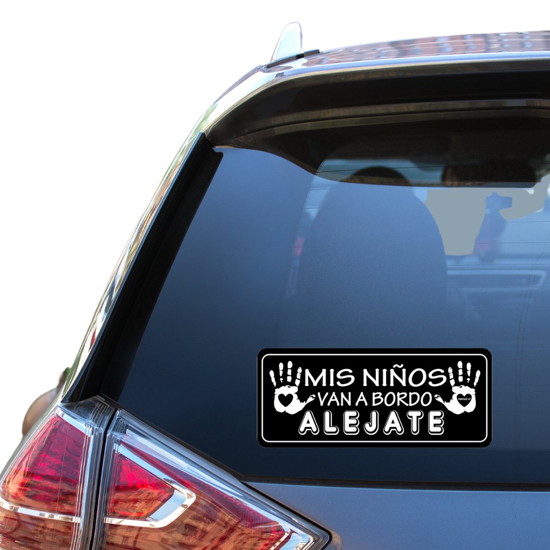 Autos Marca2: Mis niños van a bordo. ALEJATE - Marca2