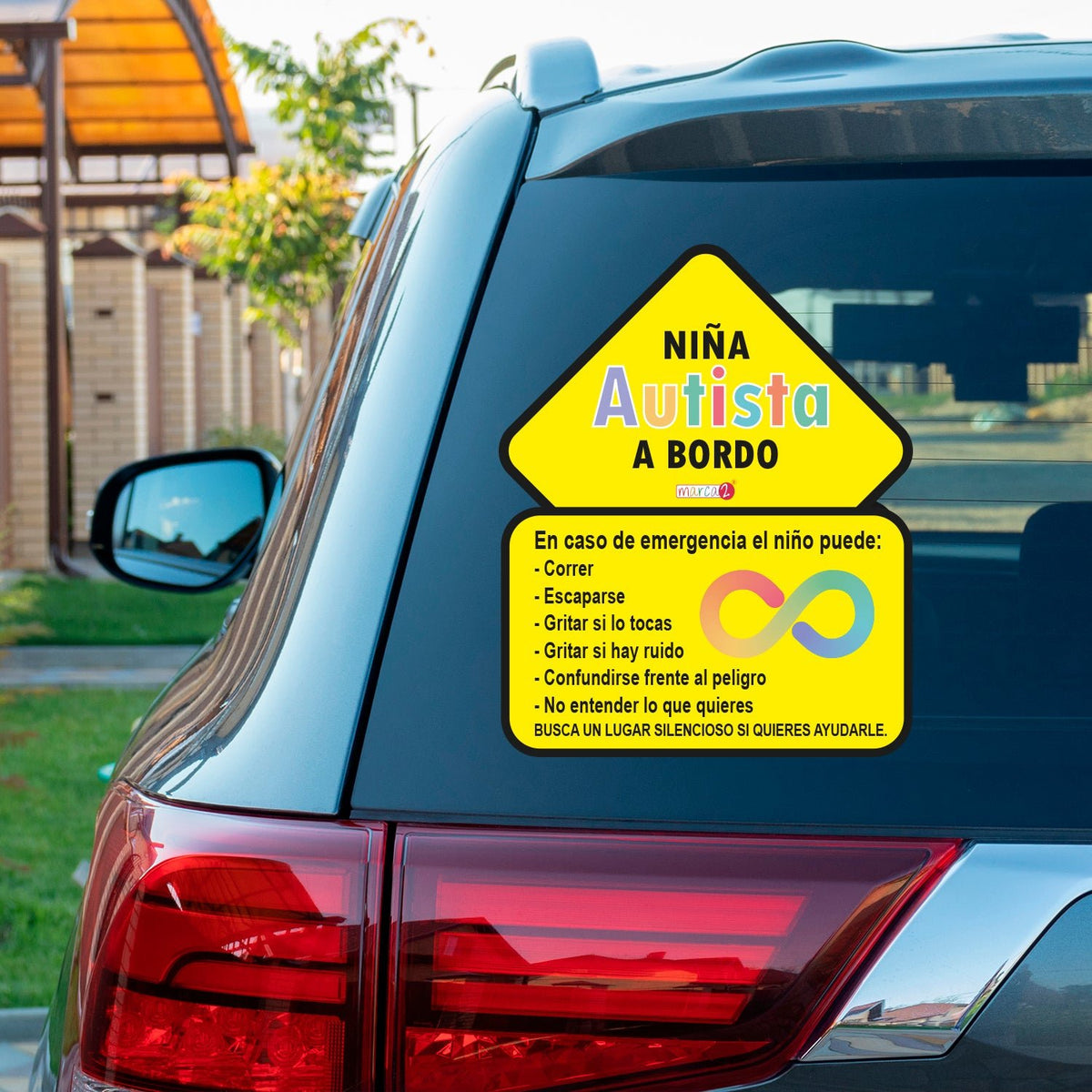 Autos Marca2: Niño/a o adulto Autista a bordo - Marca2