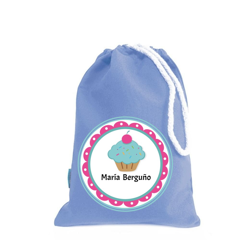 Bolsa impermeable para colación. Celeste - Marca2