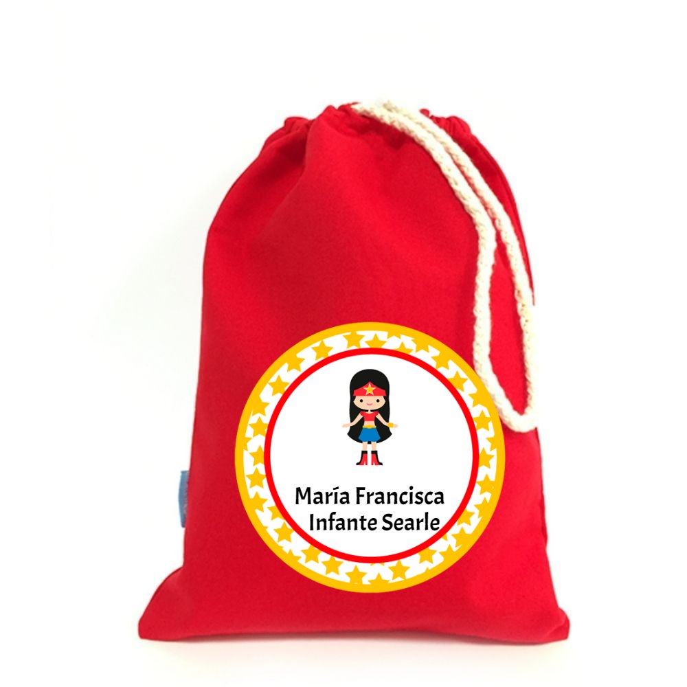 Bolsa impermeable para colación. Roja - Marca2