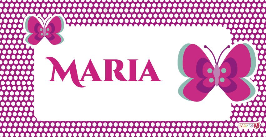 Diseño Mariposa. Cuadritos infantiles personalizados.  Medida: 30 x 15 cm.  Cuadritos con diferentes diseños para decorar dormitorios, salitas y puertas de niños, niñas y adolescentes. Son de material rigido y muy duradero. Marca2 desde 2011. Enviamos a todo Chile.