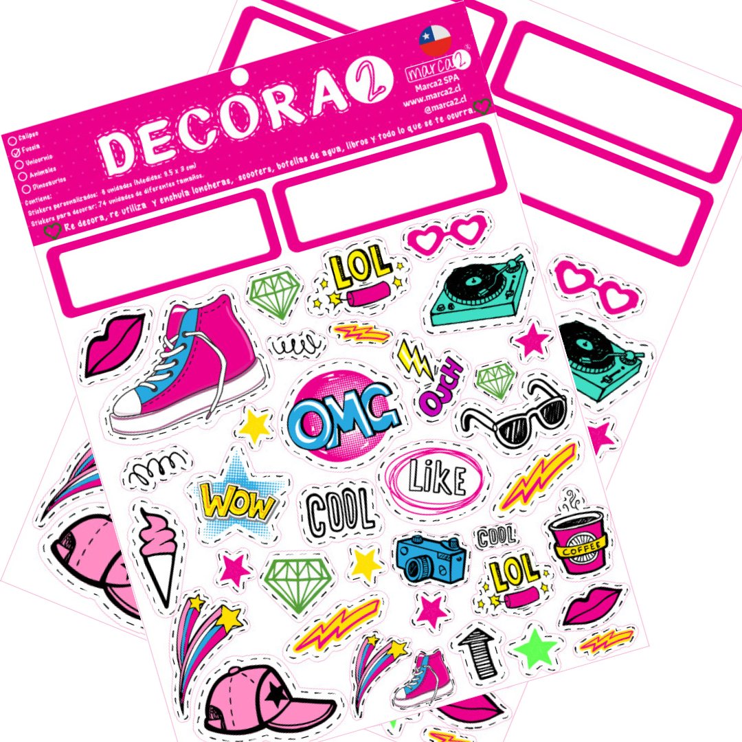 Que Sticker Decora2 : Stickers para Re decorar lo que ya tienes. - Marca2