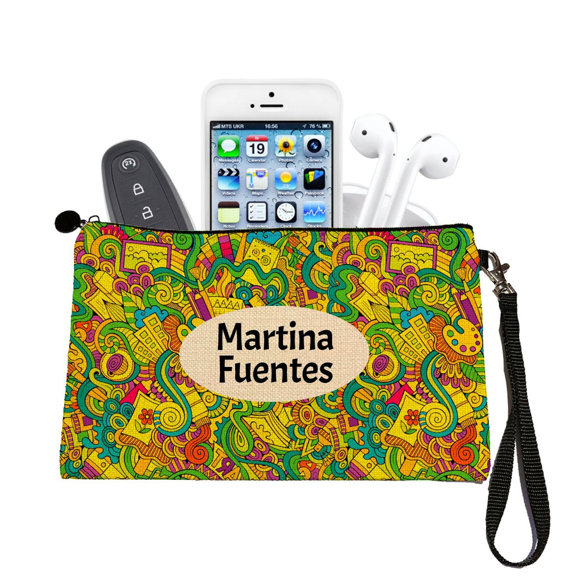 Estuche + Lanyard diseño: Artista - Marca2