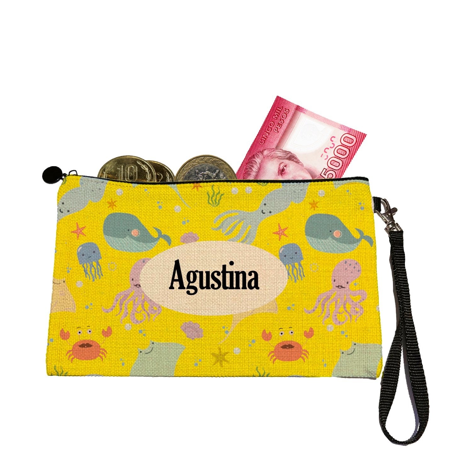 Estuche + Lanyard diseño: Ballena Azul - Marca2