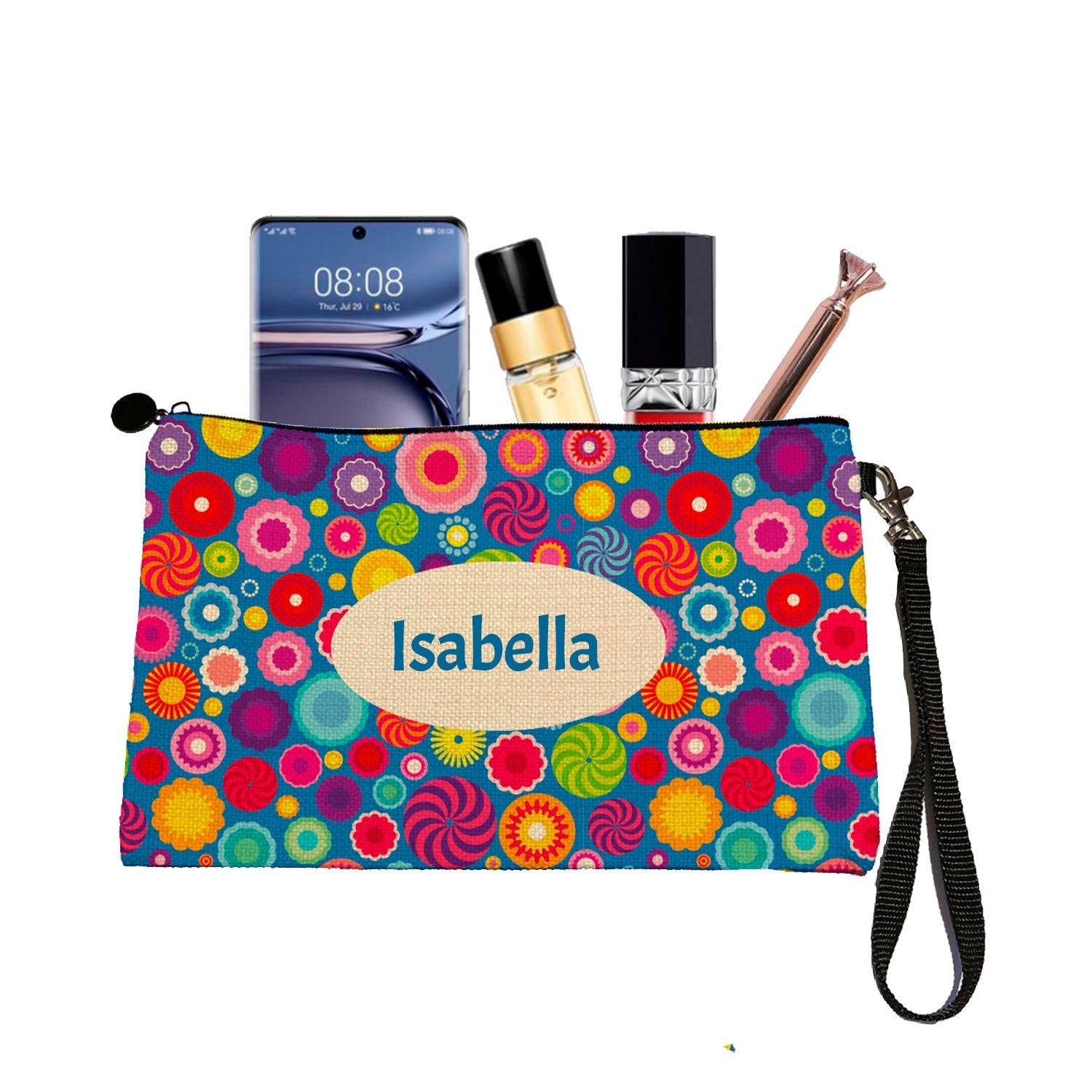 Estuche + Lanyard diseño: Candy - Marca2