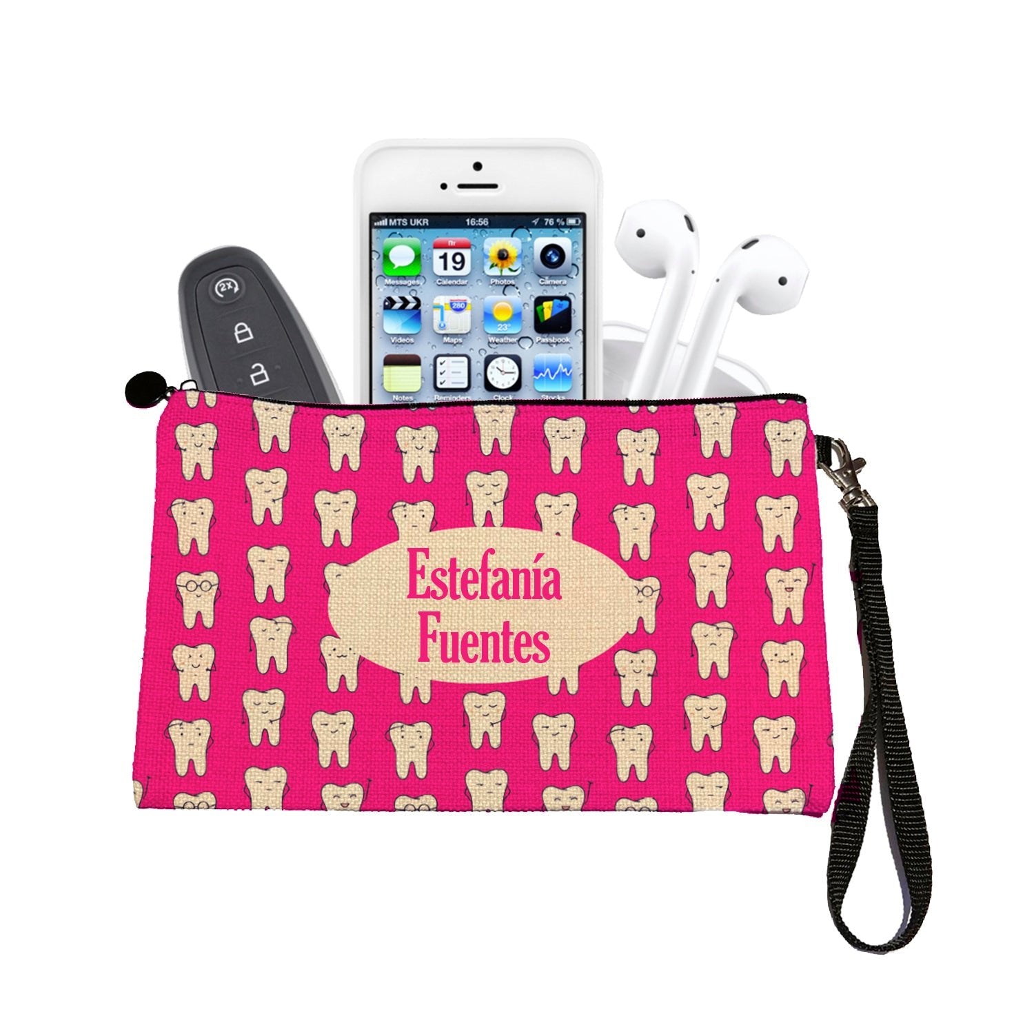 Estuche + Lanyard diseño: Dientes - Marca2