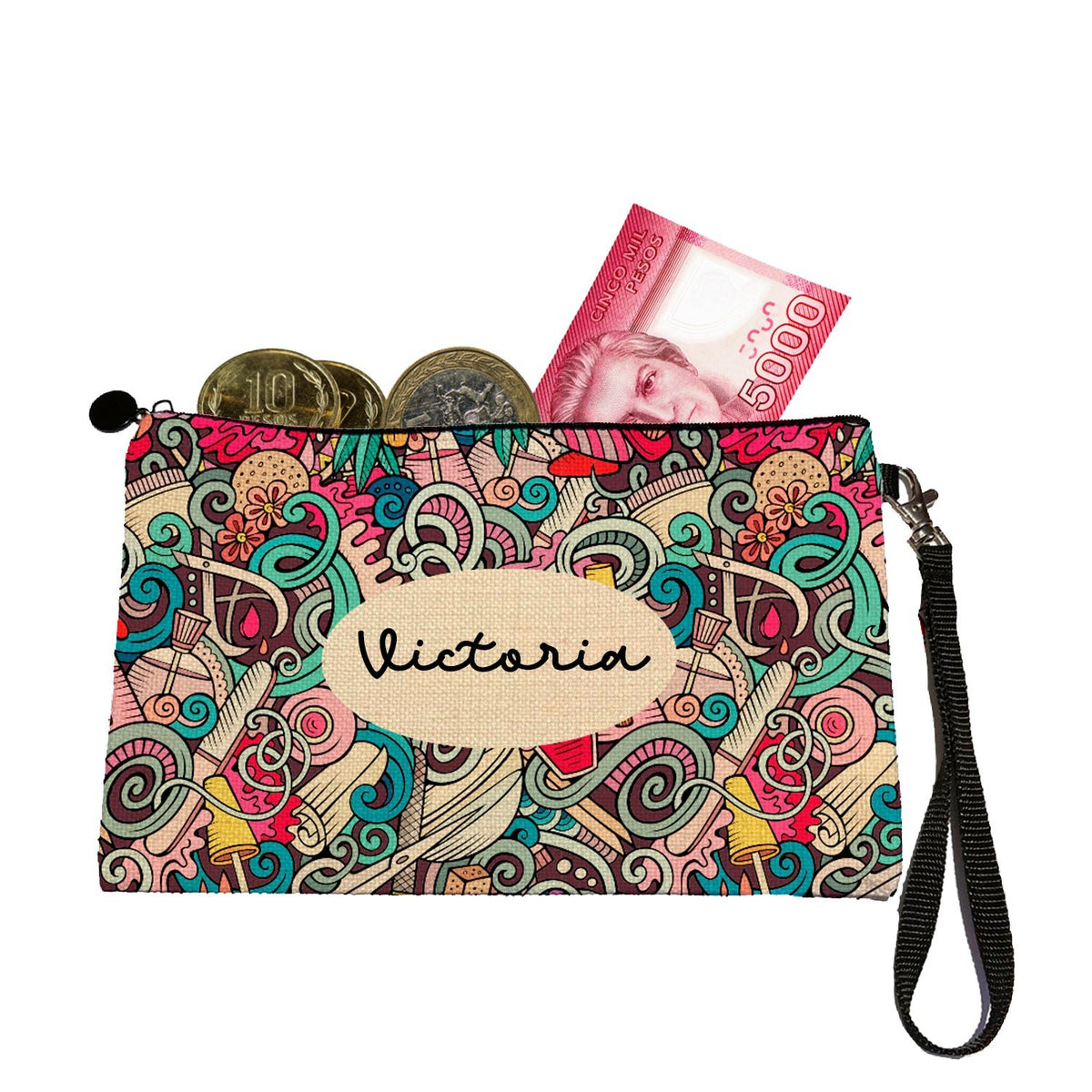 Estuche + Lanyard diseño: Glam nails - Marca2