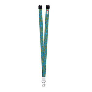 Estuche + Lanyard diseño: Hippie Azul - Marca2