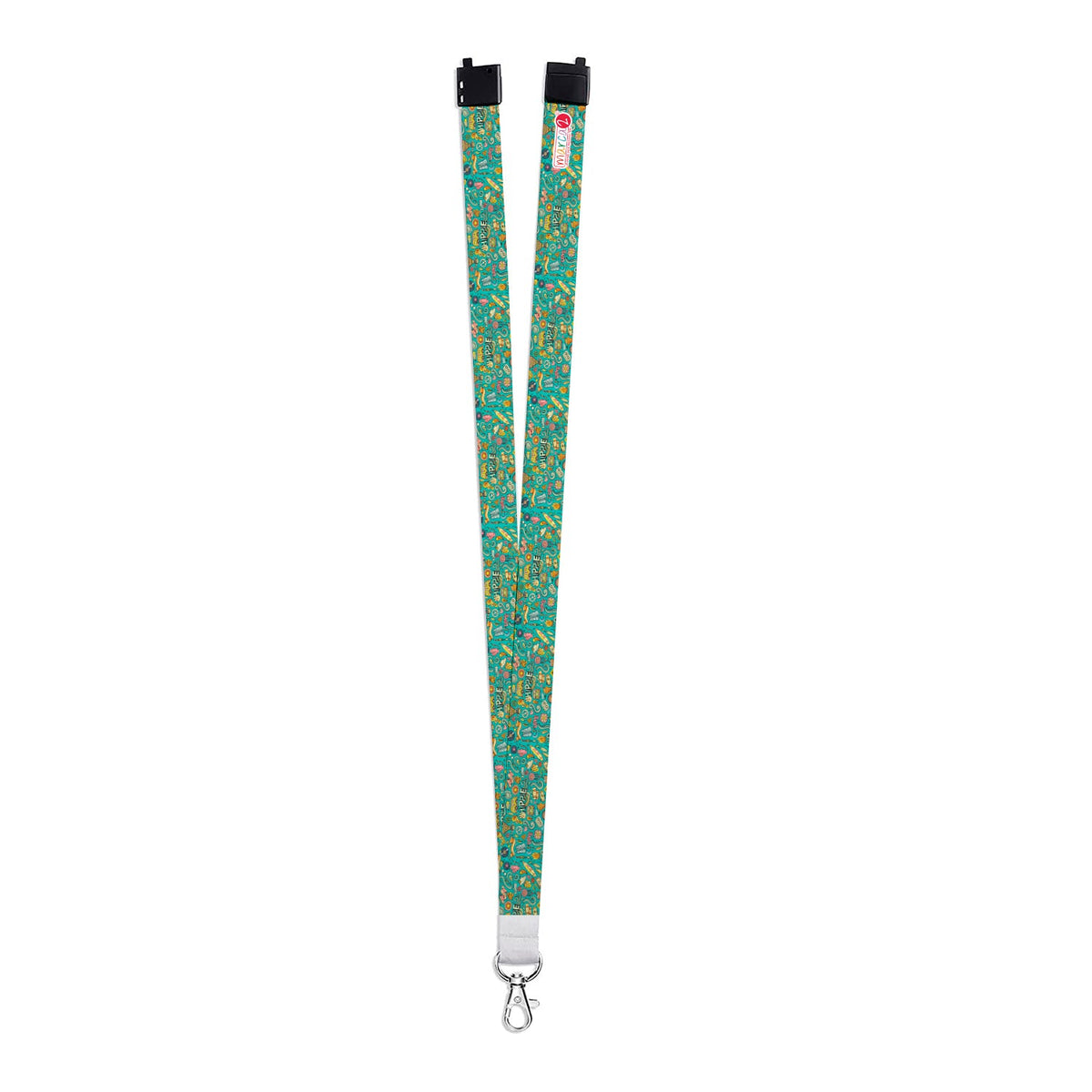 Estuche + Lanyard diseño: Hippie Verde - Marca2