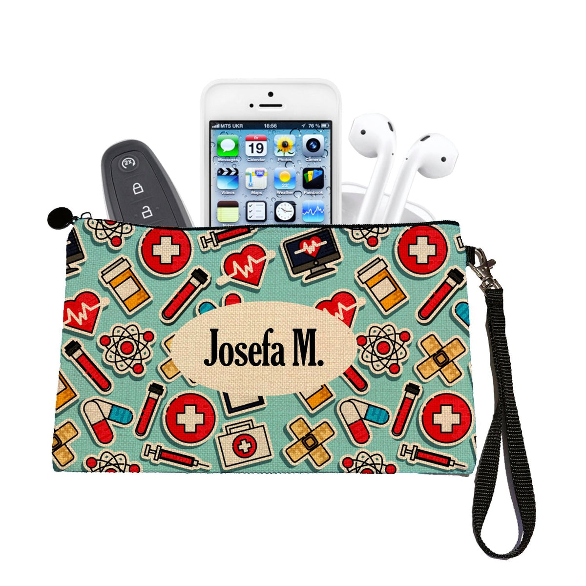 Estuche + Lanyard diseño: Remedios - Marca2