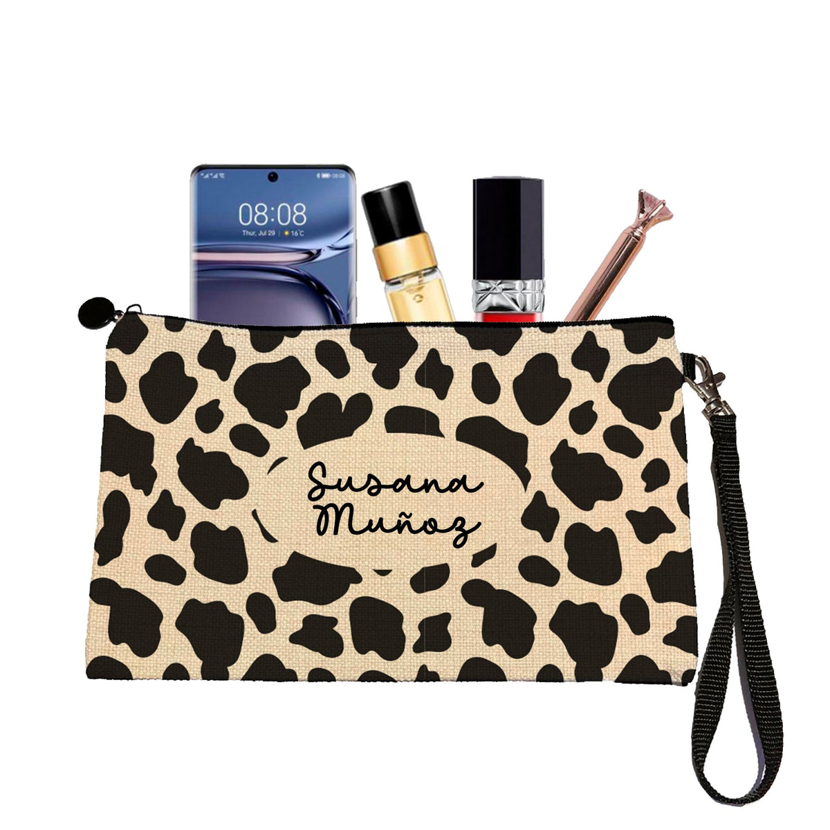 Estuche + Lanyard diseño: Vaca - Marca2