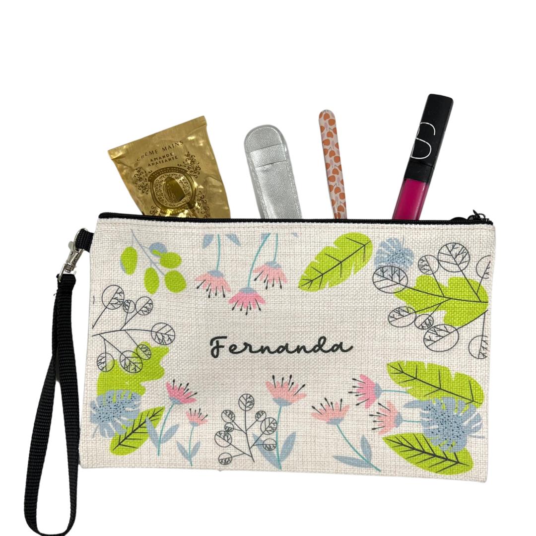 Estuche personalizado: Flores y hojas - Marca2