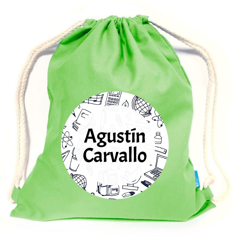 Mochila Impermeable. Color verde limón. Adolescentes - Marca2