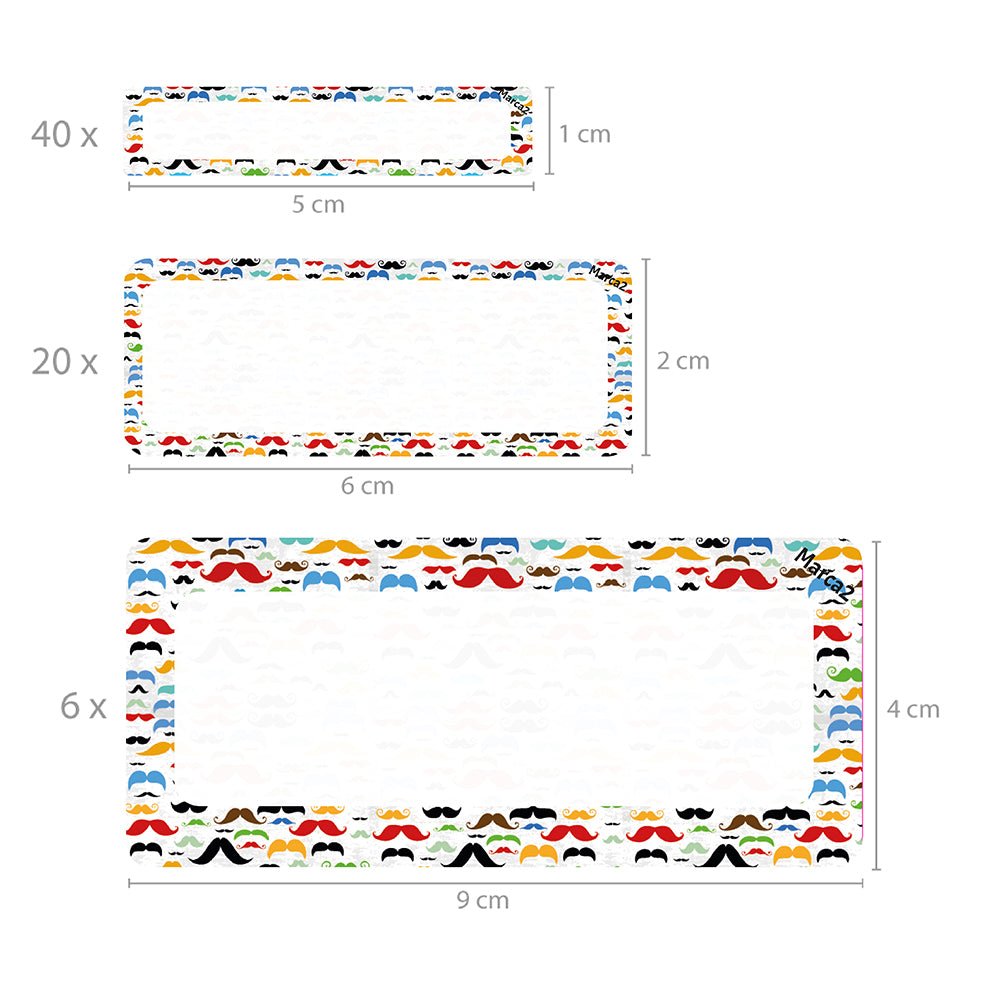 Para rellenar / No personalizado: Stickers de 3 tamaños - Ed. limitada - Marca2