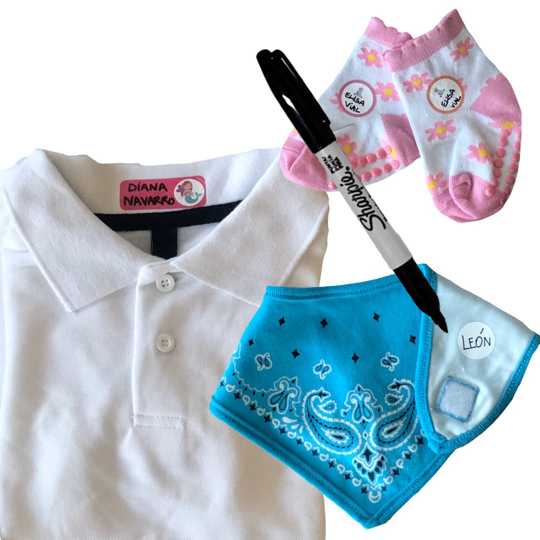 Para rellenar/ No personalizados: Etiquetas para marcar ropa – Infantil - Marca2