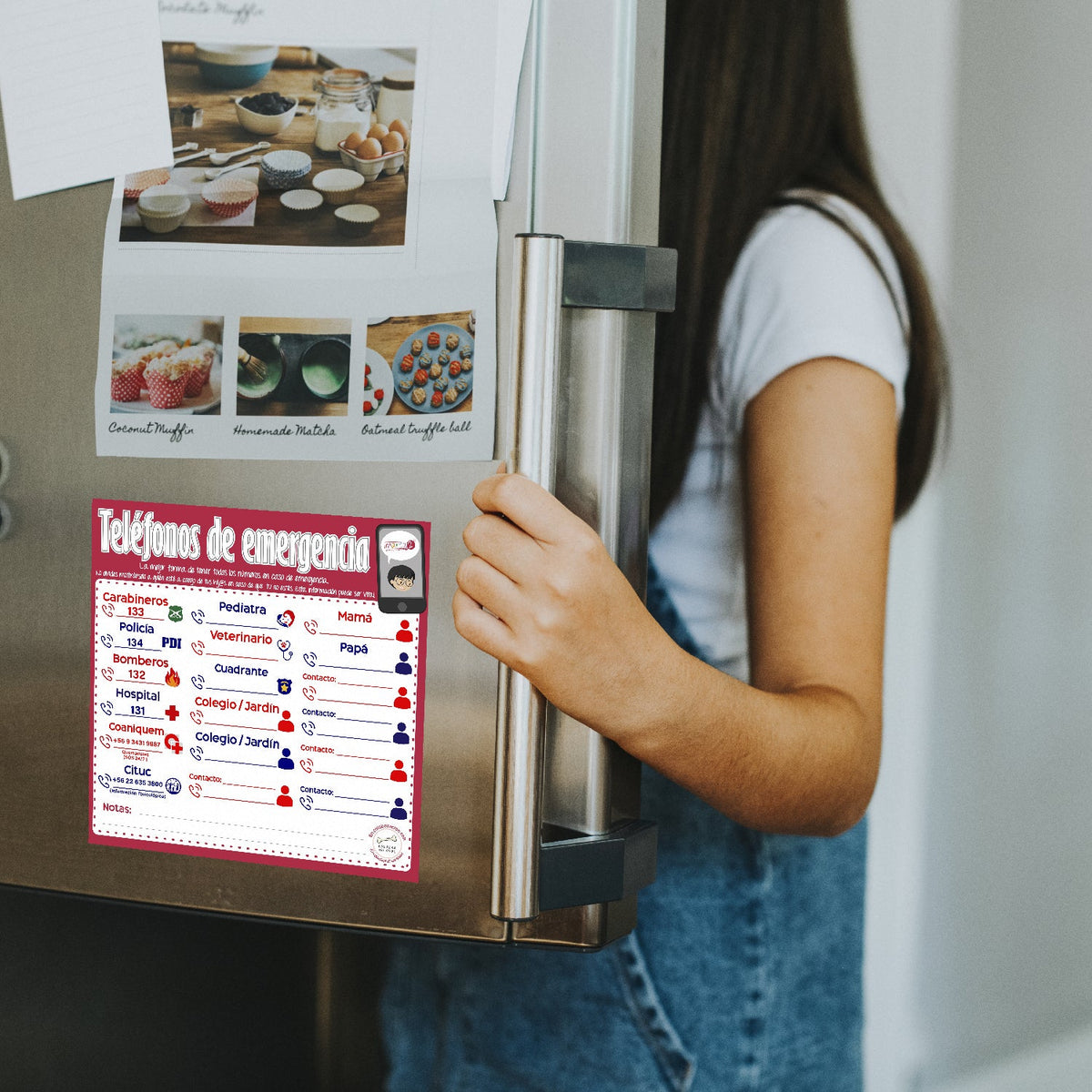 Pizarra Imantada: Teléfonos de Emergencia - Marca2