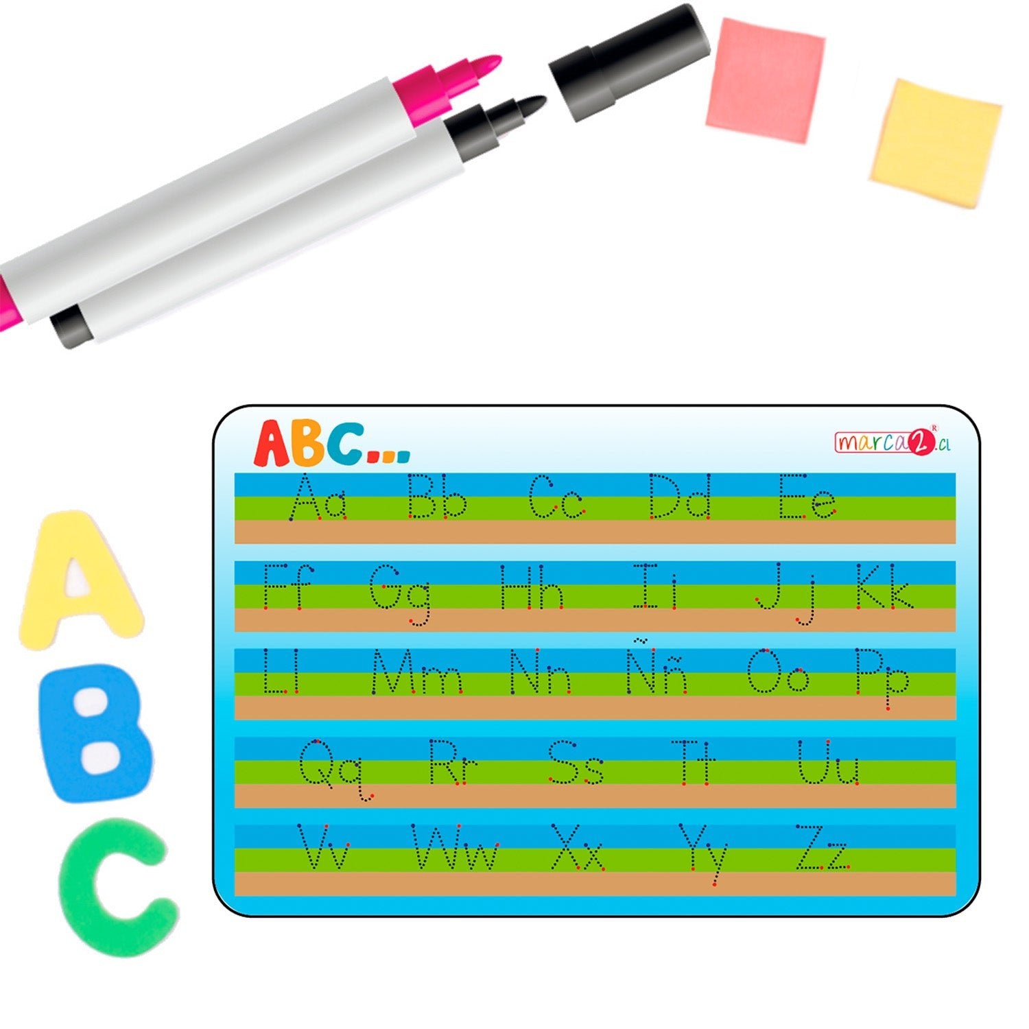 Pizarra para comenzar la lectoescritura infantil - Marca2