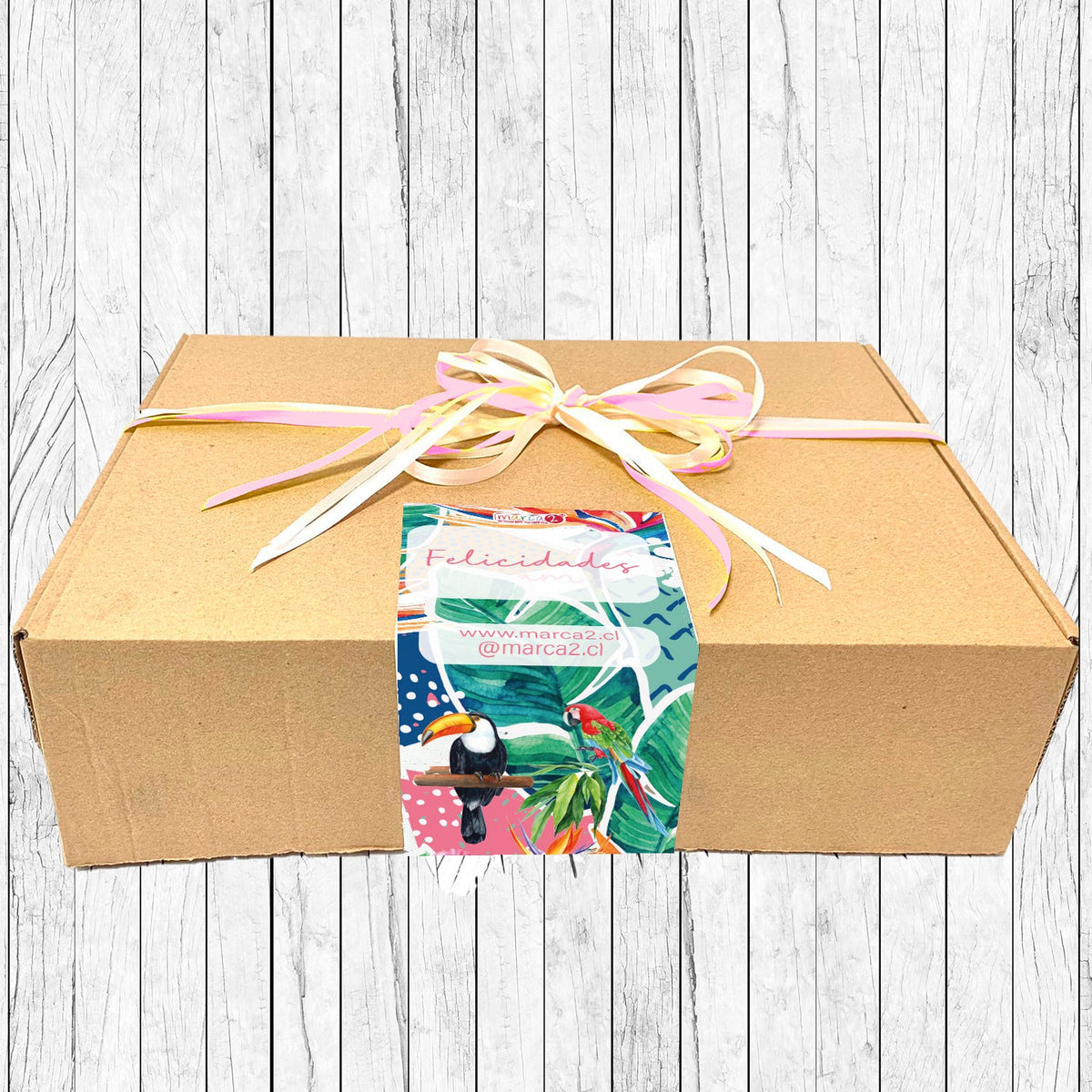 Set de Regalo personalizado: Cocinera: Diseño Tropical - Marca2