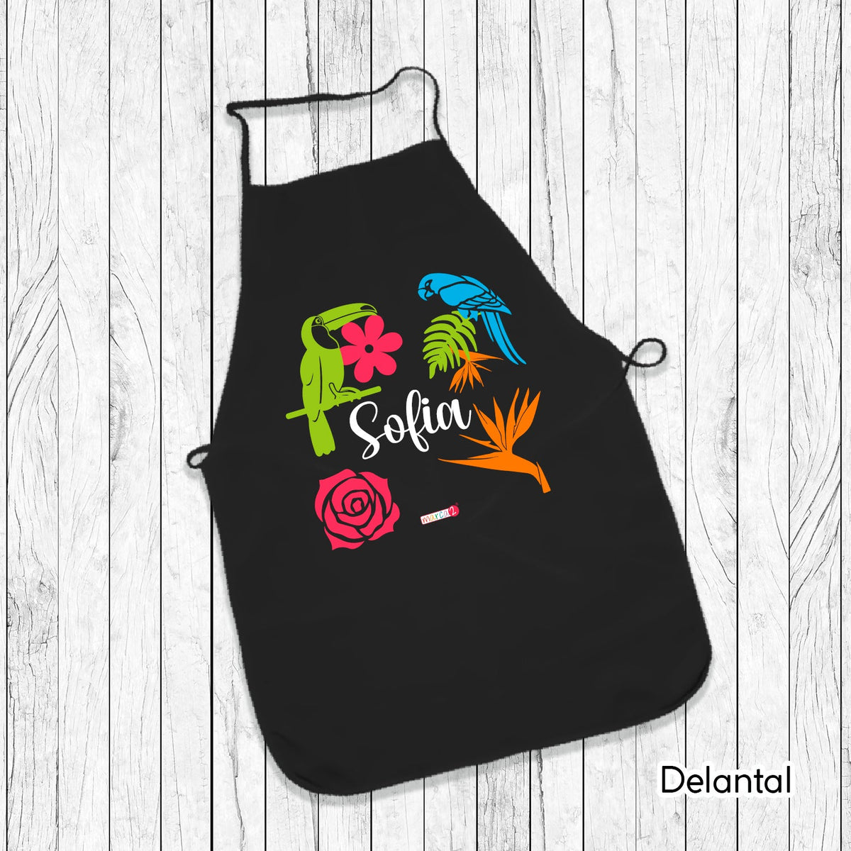 Set de Regalo personalizado: Cocinera: Diseño Tropical - Marca2