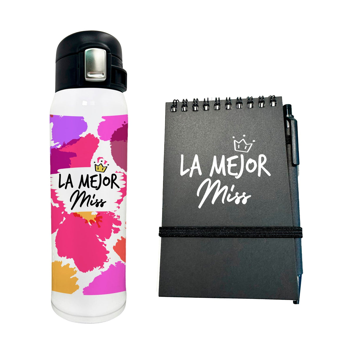 Set Regalo Personalizado: Para profesor: Botella acero inox. + libreta con lápiz - Marca2