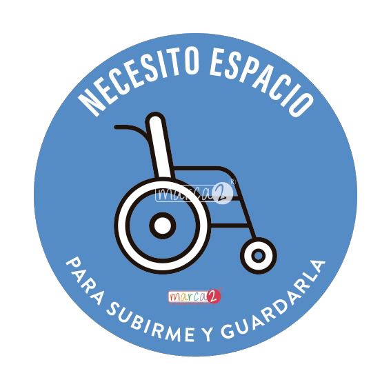Sticker auto : Necesito espacio para subirme y guardarla. - Marca2