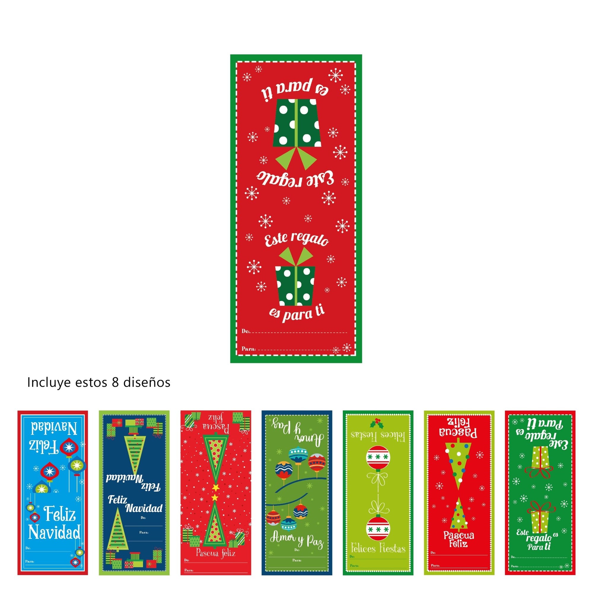 Stickers Navideños Personalizados para bolsas: Infantil - Marca2