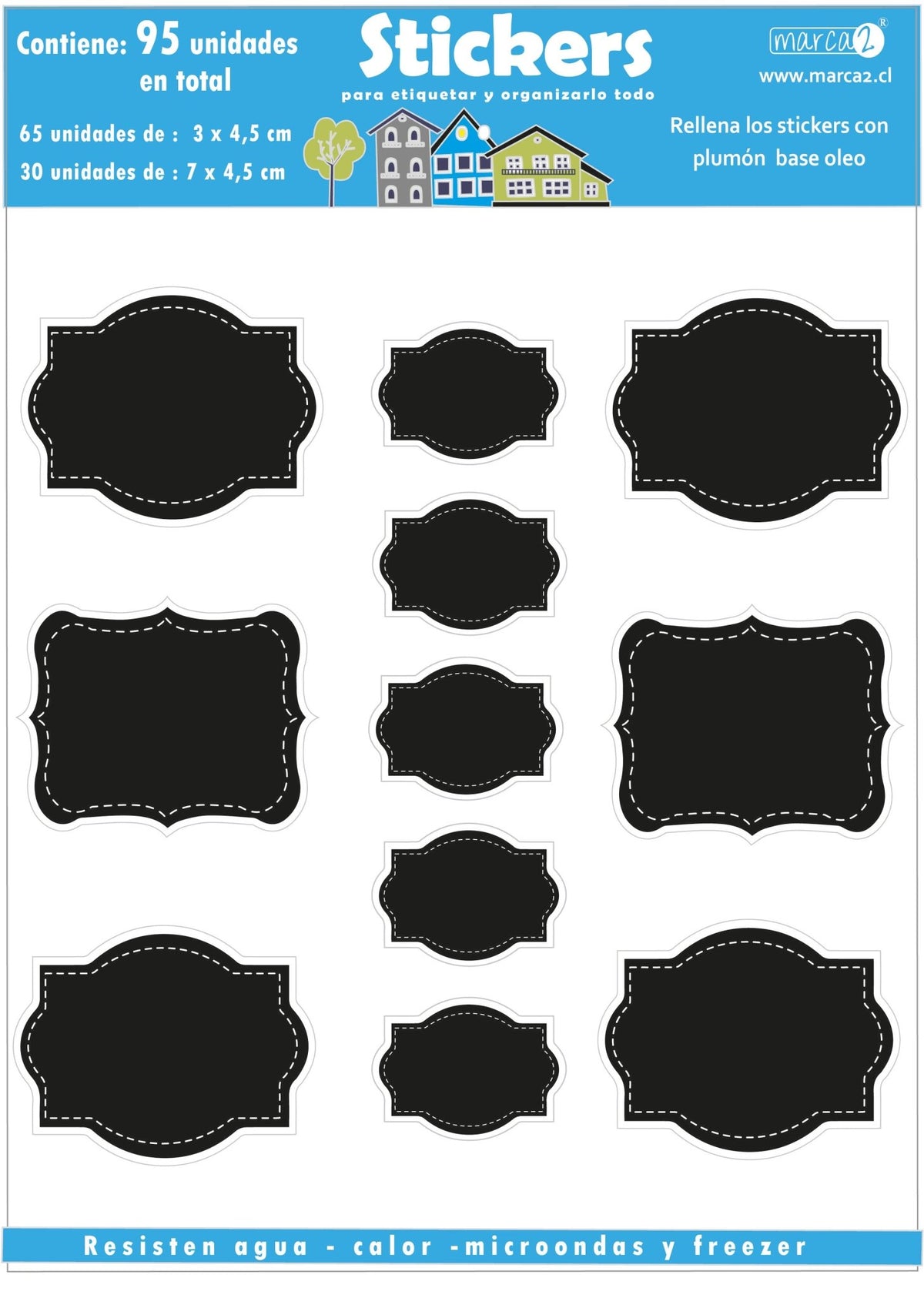 Stickers para escribir / 95 unidades - Marca2