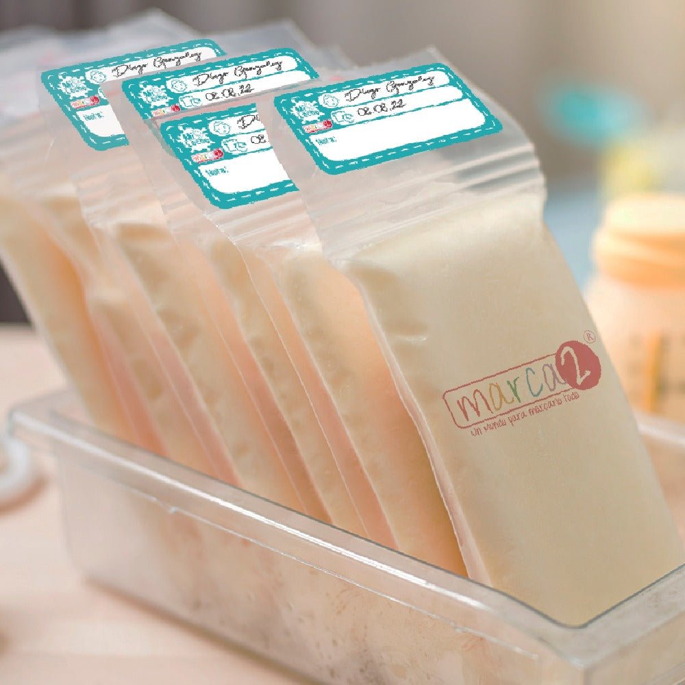 Stickers para identificar la leche materna en el freezer: Mi Leche - Marca2