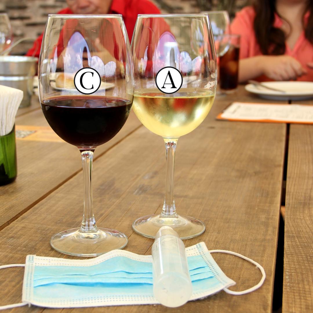 Stickers para identificar vasos copas y botellas. - Marca2