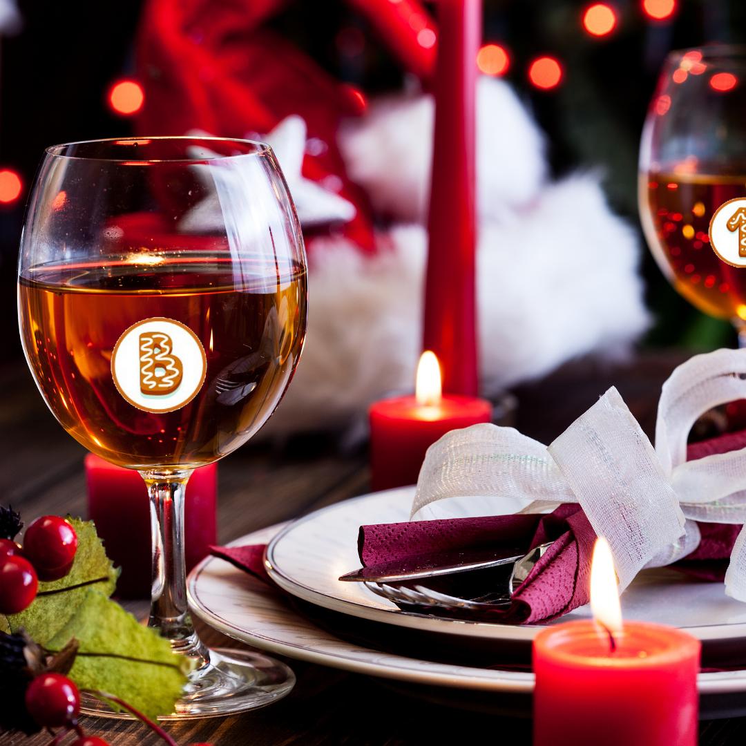 Stickers para identificar vasos copas y botellas. - Marca2