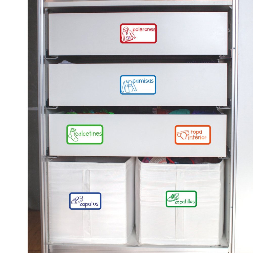 Stickers para organizar CLOSET DE NIÑOS - Marca2
