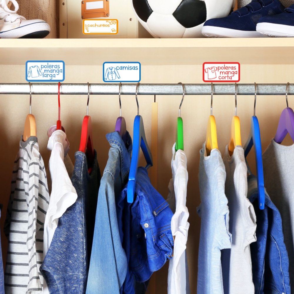 Stickers para organizar CLOSET DE NIÑOS - Marca2