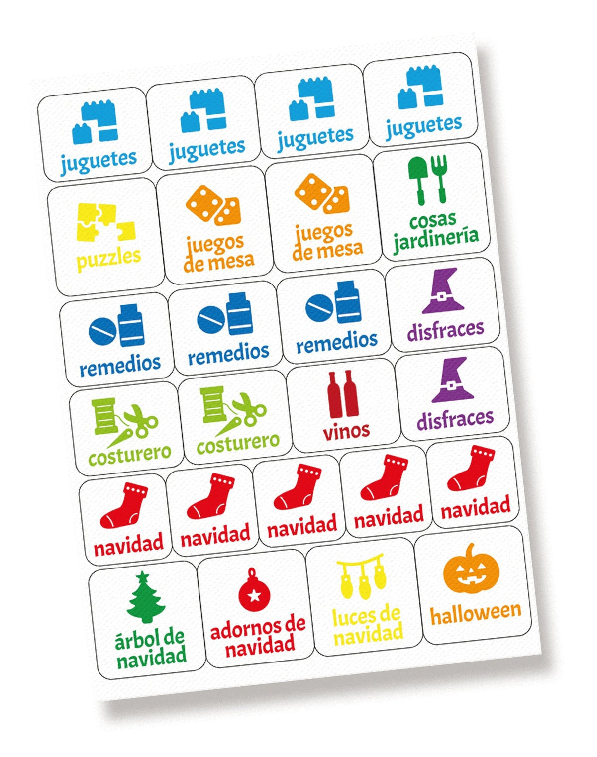 Stickers para organizar la BODEGA - Marca2