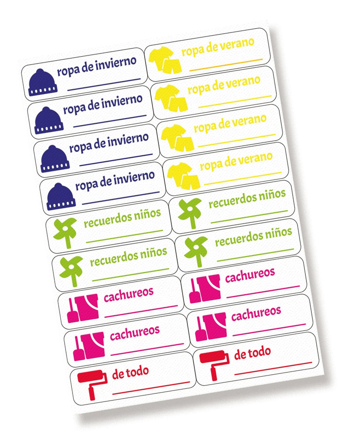 Stickers para organizar la BODEGA - Marca2