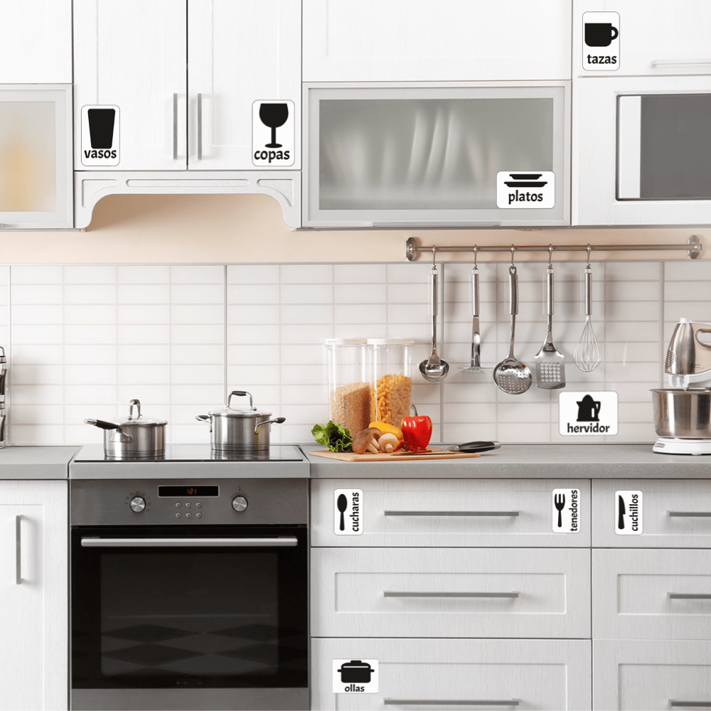 Stickers para organizar la COCINA - Marca2