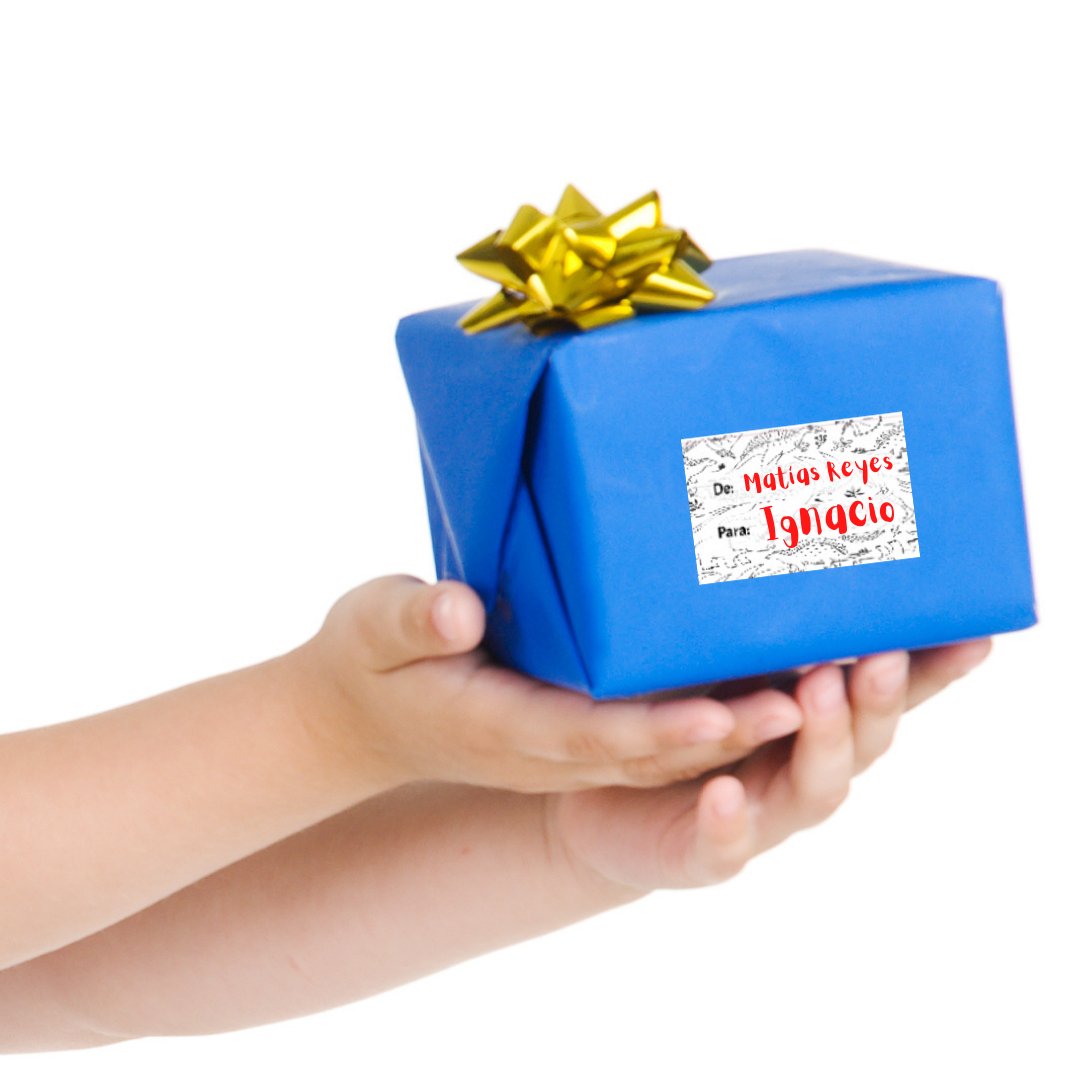 Stickers para Regalos: Dinos - Marca2