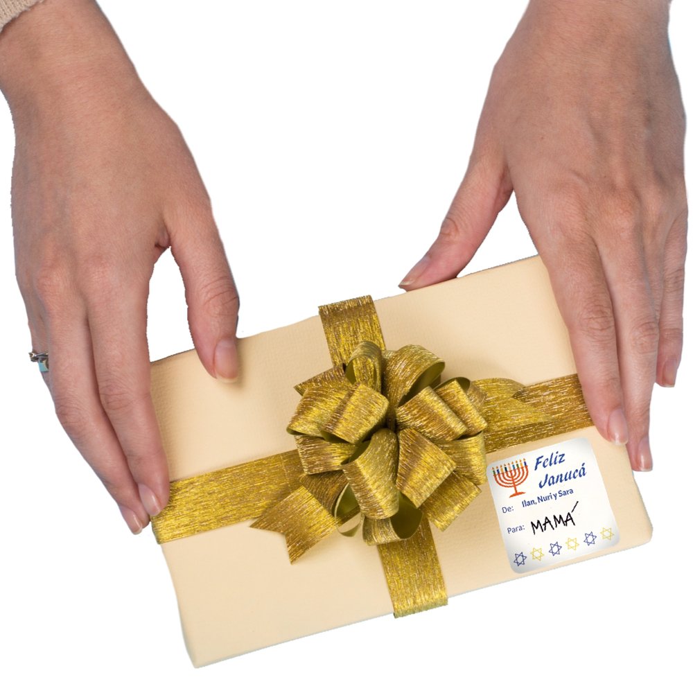 Stickers personalizados para Regalos de Navidad: Janucá - Marca2