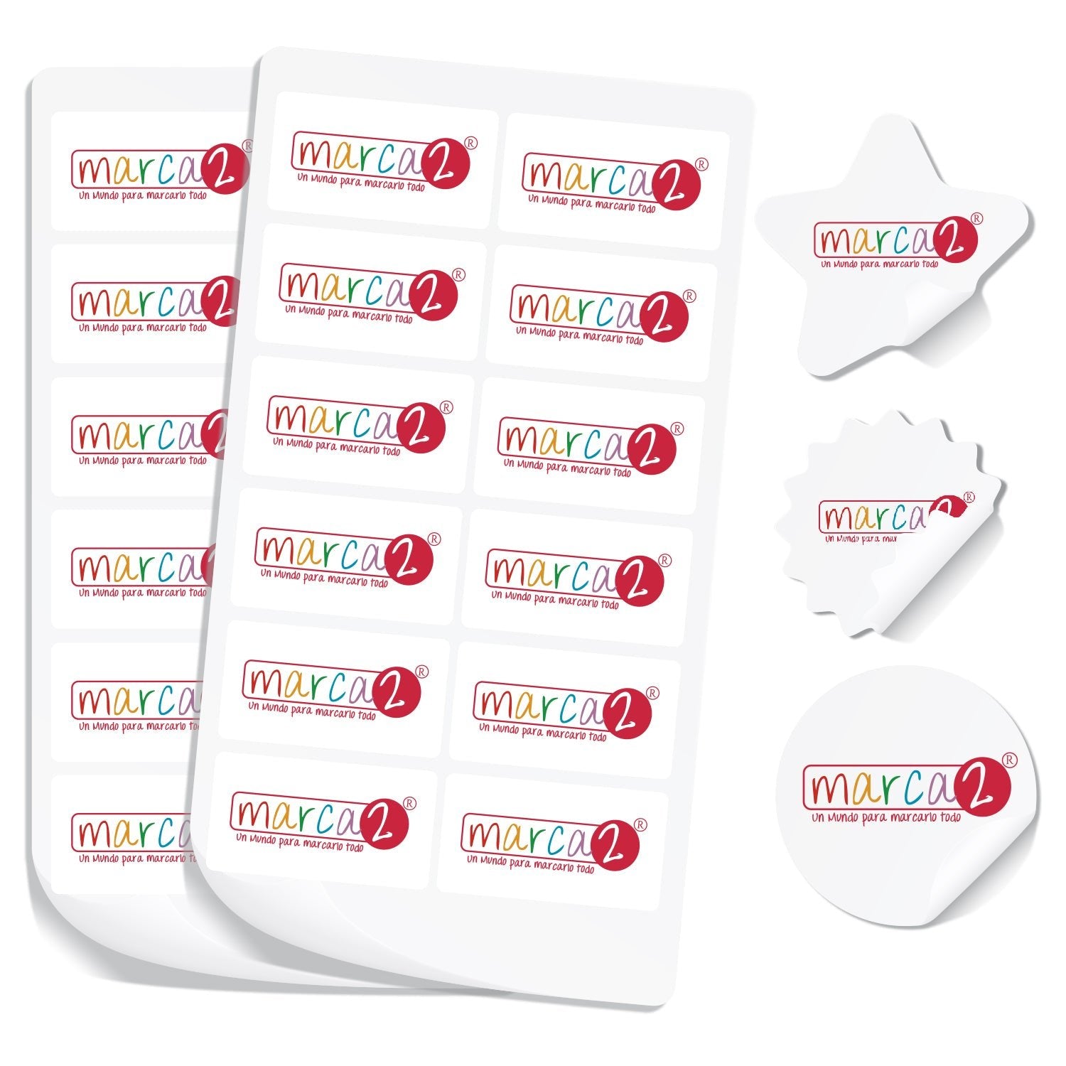 Stickers Troquelados por cantidad - Marca2