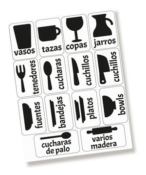 Stickers para organizar la COCINA (4560308863065)